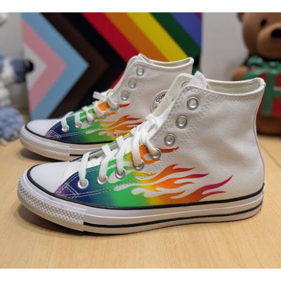 Converse Chuck Taylor All Star Pride Unisex High Top Sneakers Women's 8.5 NIB - Picture 2 of 14